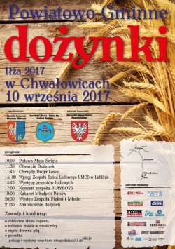 Już 10 września dożynki powiatowe w Chwałowicach