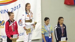 Aleksandra Wólczyńska na najwyższym stopniu podium